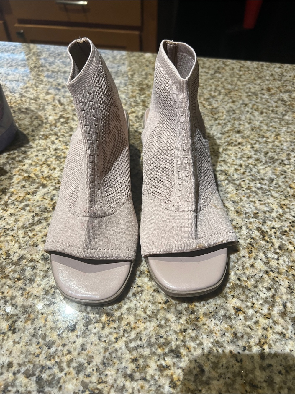 Steve Madden Kids Knit Open-Toe Clog Sandals - Light Taupe